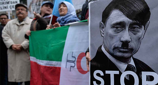Tártaros bloqueiam economicamente a Criméia