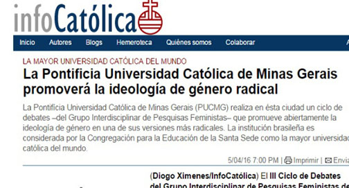 Escândalo internacional: PUC Minas promove ideologia de gênero em evento.