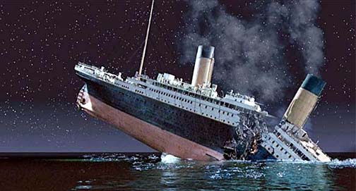 É o Titanic afundando?  Não! É a economia russa!
