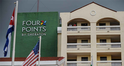 Acomodações nojentas  no primeiro hotel americano em Cuba
