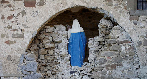 “Cara e coroa” religioso do terremoto da Itália