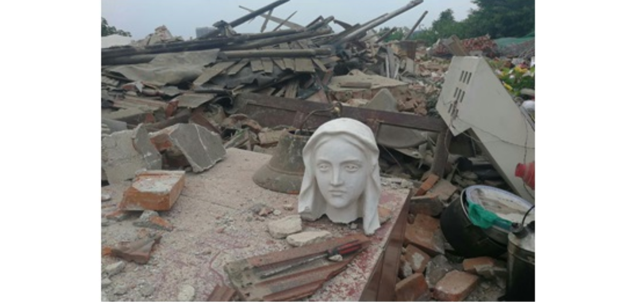 Imagem da Virgem Maria decepada na China. De que valeu o “Acordo Provisório”?
