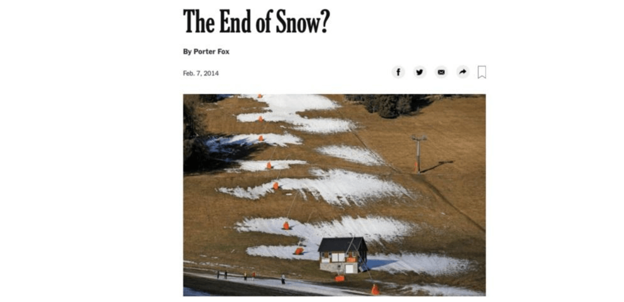 Os fanáticos do aquecimento global previram ‘o fim da neve’. Falharam!
