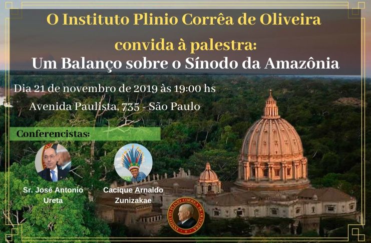 Convite: Conferência Um Balanço sobre o Sínodo da Amazônia – 21/11/2019