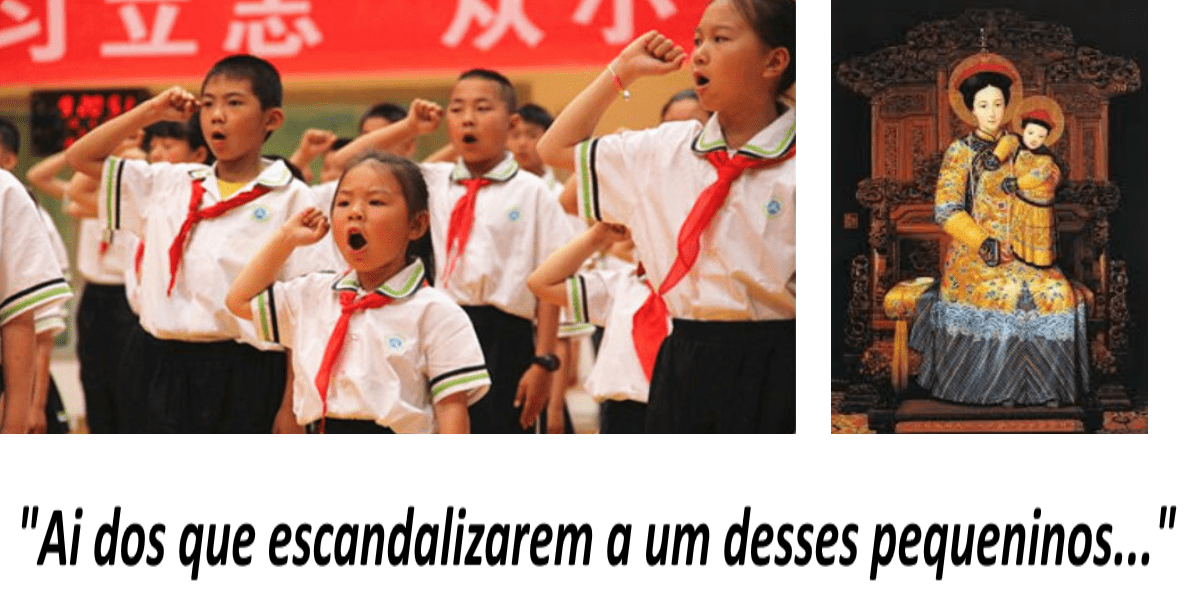 Doutrinação comunista de crianças chinesas. E o clamor universal onde está?