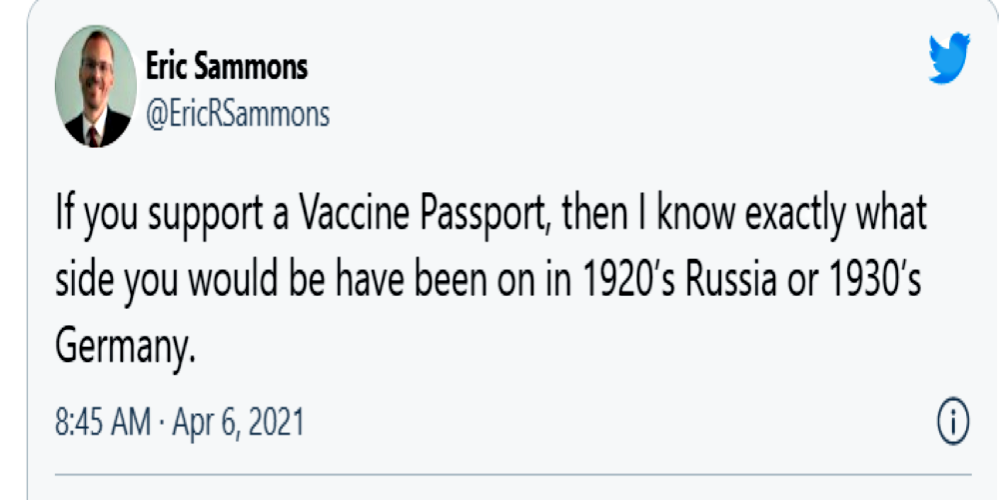 Passaportes de vacina lembram nazismo e comunismo: hipocrisia lá e cá!