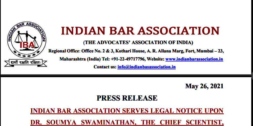 Índia defende a Ivermectina: IBA abre recurso legal contra cientista (OMS)
