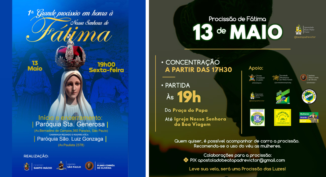 Fátima, Caminhada 13 de Maio: venha participar conosco!
