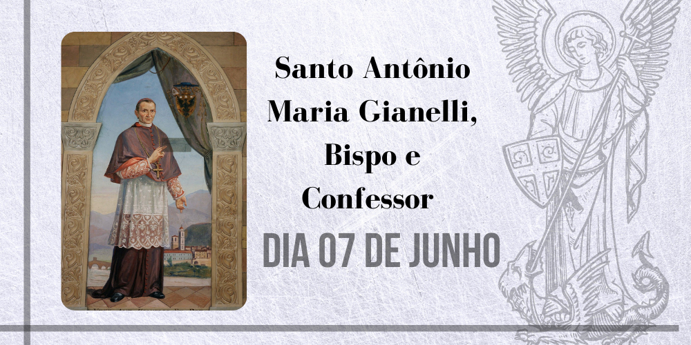 07/06 – Santo Antônio Maria Gianelli, Bispo E Confessor