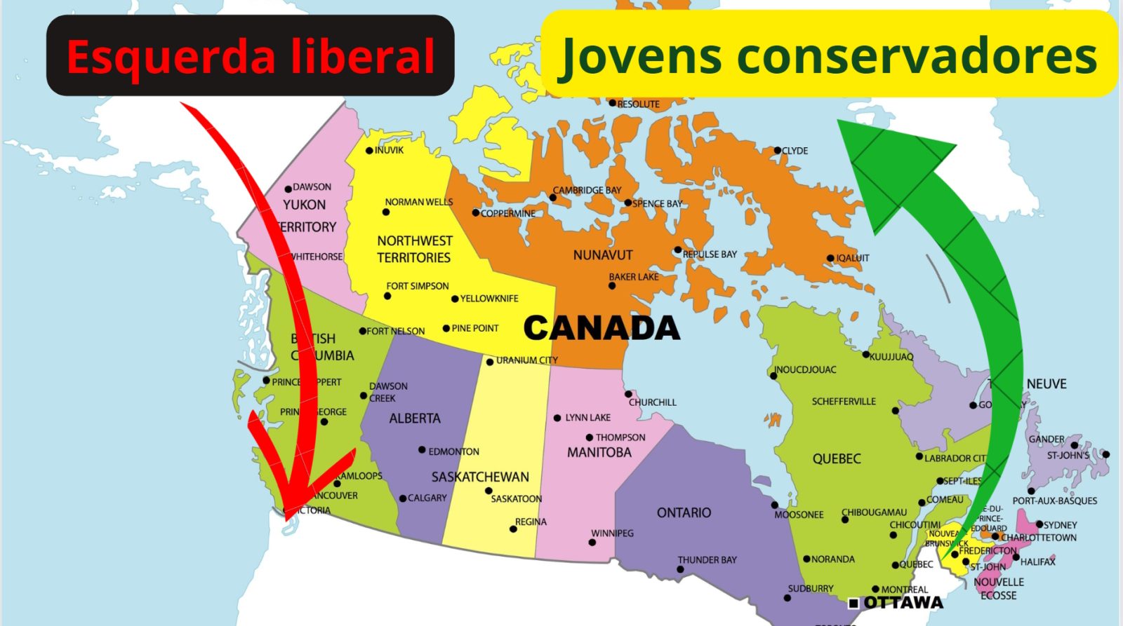 Jovens canadenses rejeitam a esquerda e optam por conservadores