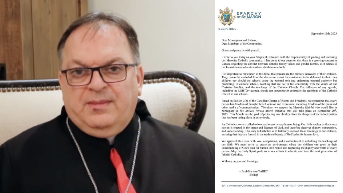 Bispo maronita incentiva marcha do milhão contra agenda lgbt nas escolas