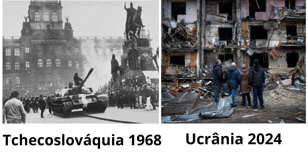 Checoslováquia (1968), Ucrânia (2024)